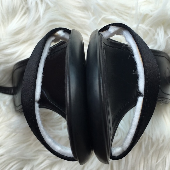 Tod’s Black Satin Ritz Ankle Strap Sandals Heels - Picture 15 of 16